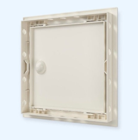 Л2020Р Ivory Люк ревизионный ЛР фланец 196х196 ручка 218х218 пластик Ivory EVECS